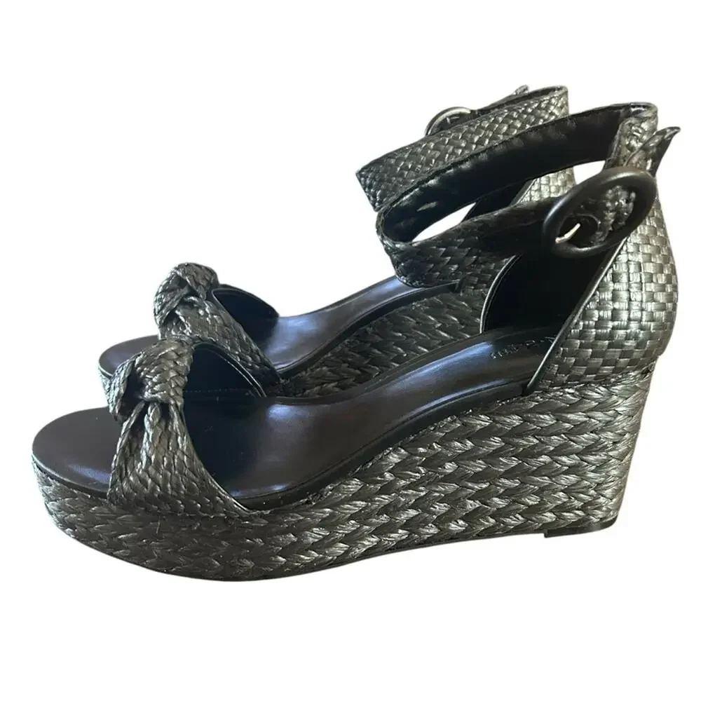 On 34th Nihari Knot Platform Wedge Sandals NEW Size 10
